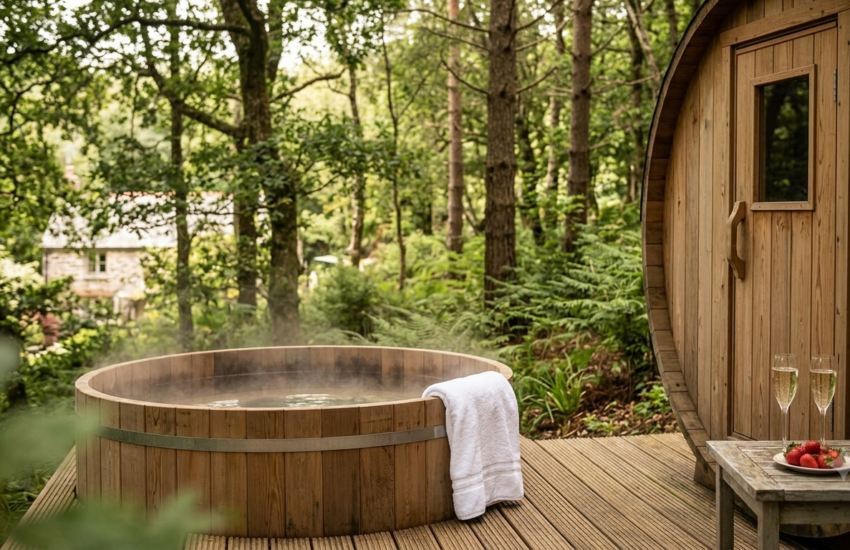 Romantic Weekend in Cornwall With a Hot Tub and Sauna 1 romantic weekend Cornwall