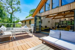 vast balcony for entertaining sunbathing and barbecuing